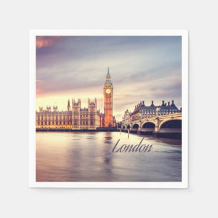Serviette En Papier Londres Big Ben