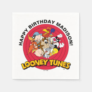 Serviette En Papier LOONEY TUNES™ Groupe de personnages Anniversaire
