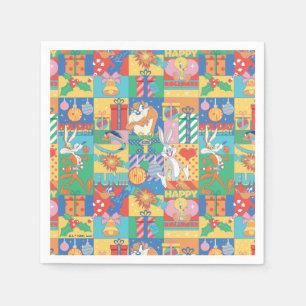 Serviette En Papier LOONEY TUNES™   Joyeuses fêtes Motif de Noël