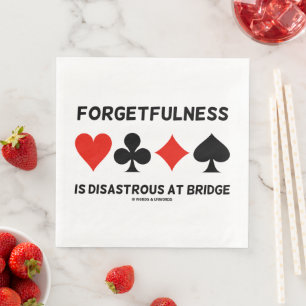 Serviette En Papier L'Oubliation Est Désastreuse Au Pont (Costumes De