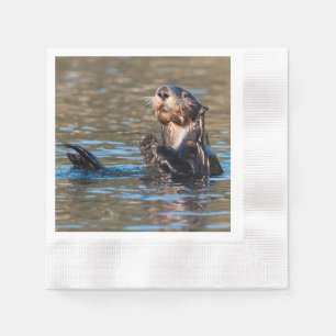 Serviette En Papier Loupe de mer ensoleillée