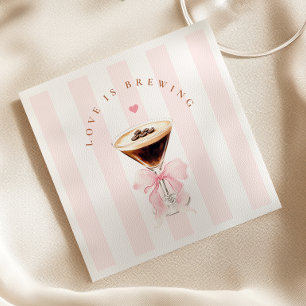 Serviette En Papier Love is Brewing Enterrement