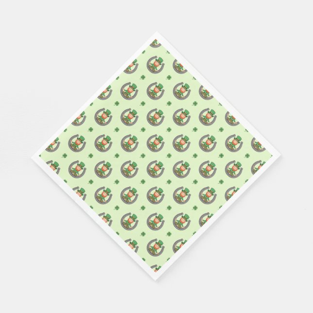 Serviette En Papier Lucky Green Vibes (Coin)