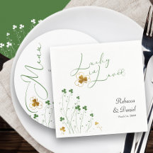 Lucky in Love Shamrock Mariage Fleur sauvage