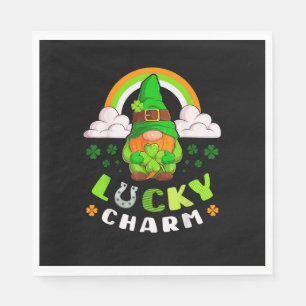 Serviette En Papier Lucky irish Gnome, Jour de la Saint Patrick, Gnome