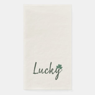 Serviette En Papier Lucky Jour de la Saint Patrick Shamrock irlandais