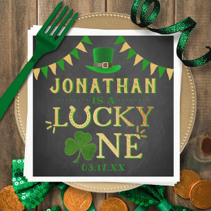 Serviette En Papier Lucky One St. Patrick's Day 1er anniversaire