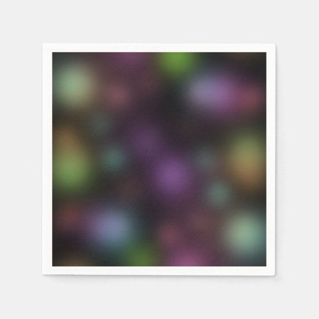 Serviette En Papier Lumière dans les lumières de néon foncé Amusant fê (Devant)