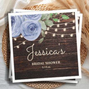 Serviette En Papier Lumières de chaîne rustiques shower de mariage flo