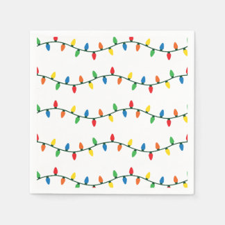 Serviette En Papier Lumières de Noël scintillantes