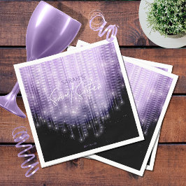 Serviette En Papier Lumières en cascade Sweet 16 Violet ID790