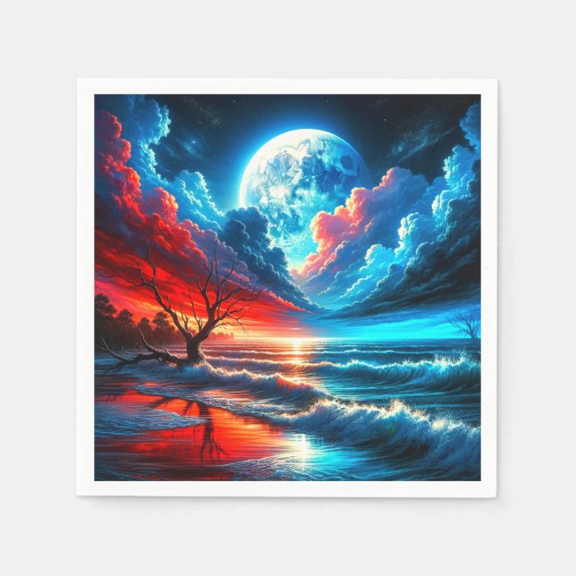 Serviette En Papier Lune (Devant)