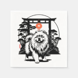 Serviette En Papier LUNE GATE Chow