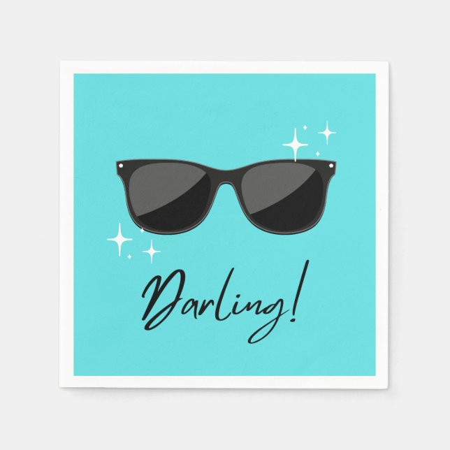 Serviette En Papier Lunettes de soleil (Devant)