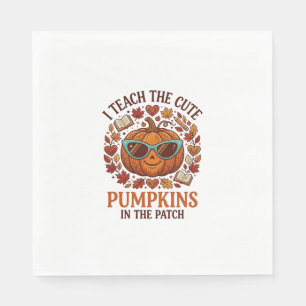 Serviette En Papier Lunettes de soleil Halloween Patch Citrouilles Mig