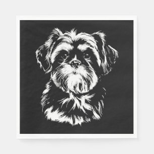 Serviette En Papier Lunettes de soleil Pitbull souriantes 4 juillet Me