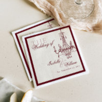lustre de mariage argent ancien rouge foncé de lux