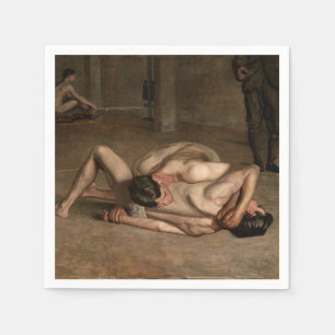 Serviette En Papier Lutteurs (par Thomas Eakins)