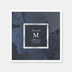 Serviette En Papier Luxe marine rose vintage douche botanique