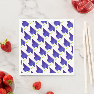 Serviette En Papier Lycée, Collège bleu Casquette Motif
