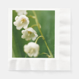 Serviette En Papier Lys blancs de la vallée (Convallaria majalis)