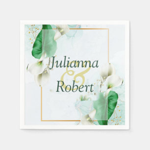 Serviette En Papier Lys blancs serviettes