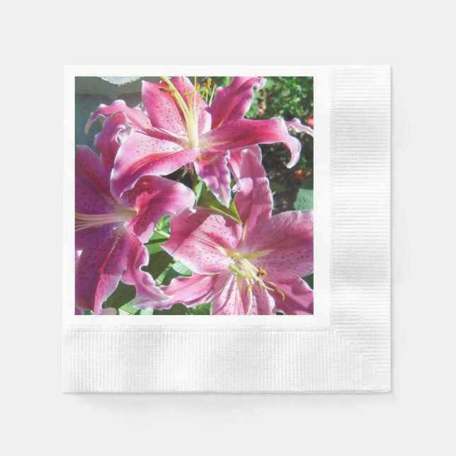 Serviette En Papier lys stargazers (Devant)