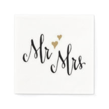 M. & Mme - Cocktail Serviettes