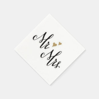 Serviette En Papier M. & Mme - Cocktail Serviettes