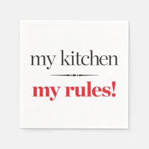 Serviette En Papier Ma cuisine, mes règles