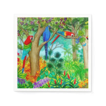 Macaw Parrot Art Jungle Papier