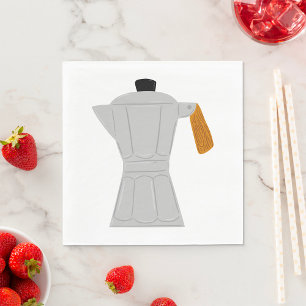 Serviette En Papier Machine à café Moka vintage Retro Espresso