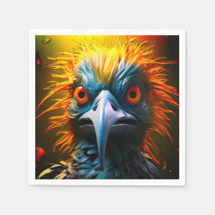 Serviette En Papier Mad Bird