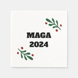 Serviette En Papier MAGA 2024 Noël