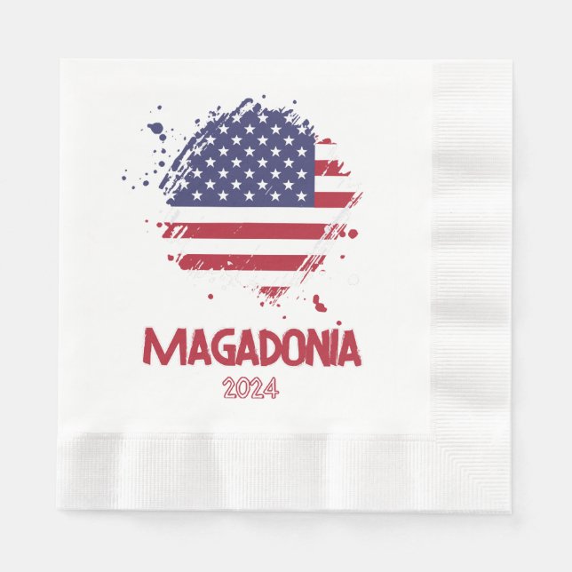 SERVIETTE EN PAPIER MAGADONIE 2024 (Devant)