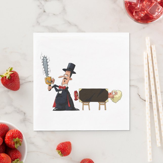 Serviette En Papier Magicien exécutant (Créateur téléchargé)