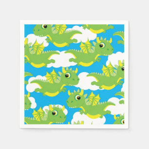 Serviette En Papier Magique Dragon Cute 1er Anniversaire