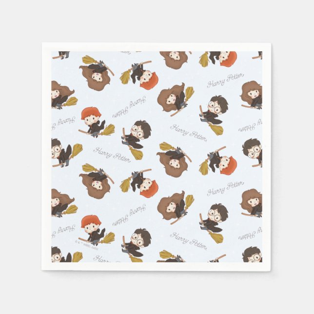 Serviette En Papier Magique HARRY POTTER™ et Hogwarts (Devant)