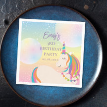 Magique Rainbow Unicorn Fille fête d'anniversaire