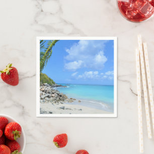 Serviette En Papier Magnifique plage tropicale turquoise