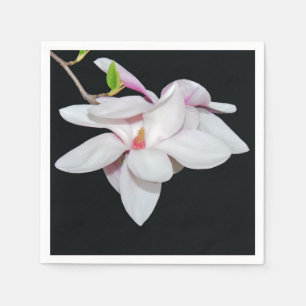 Serviette En Papier Magnolia blanc