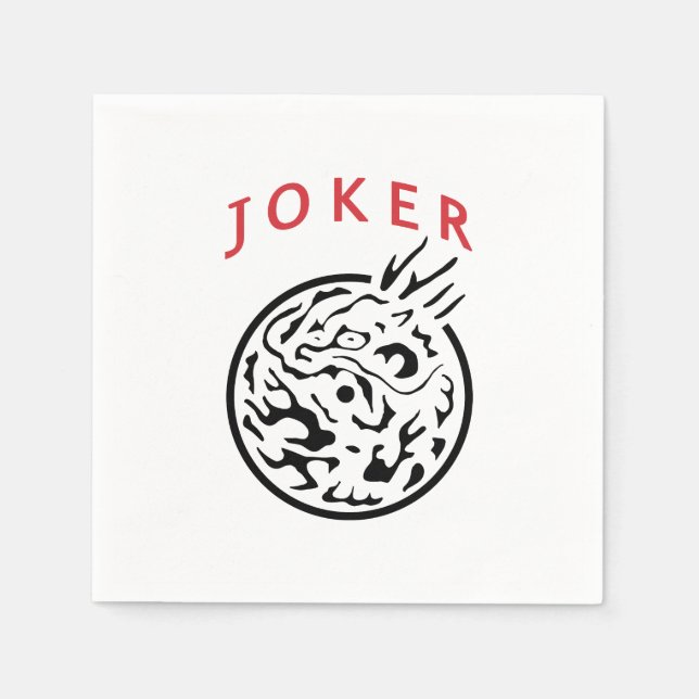 Serviette En Papier Mah Jong Joker Napkin (Devant)