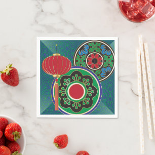Serviette En Papier Mah Jongg Holiday Napkins