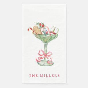 Serviette En Papier Mahjong Christmas Martini
