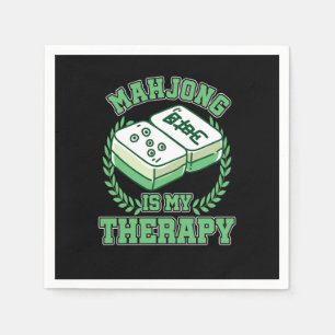 Serviette En Papier Mahjong Tile Basé Chinois Game Gamble Ma