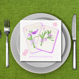 Serviette En Papier Mahjong Tile Napkins for Mahjong Party Decor