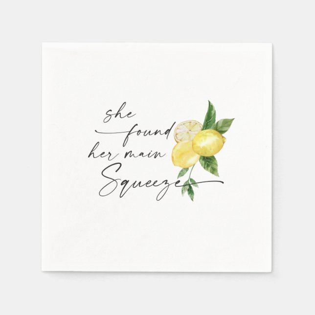 Serviette En Papier Main Squeeze Cocktail Napkin (Devant)