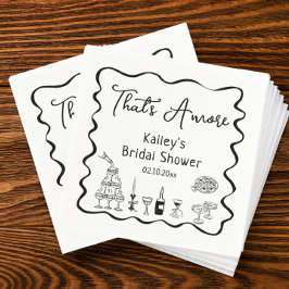 Serviette En Papier Main Tirée Noir Thats Plus Fête des mariées