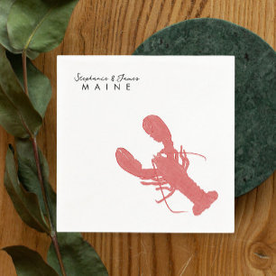 Serviette En Papier Maine Lobster mariage Cocktail napkin