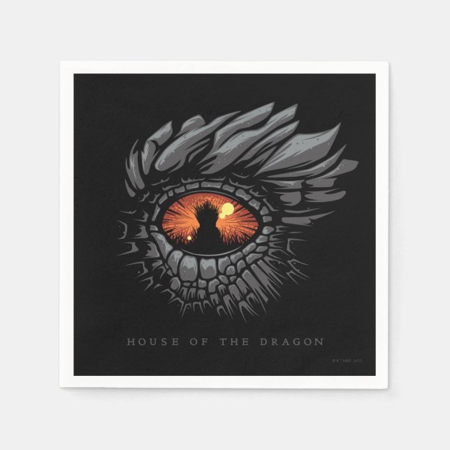 Serviette En Papier MAISON DU DRAGON | Oeil de dragon (Devant)